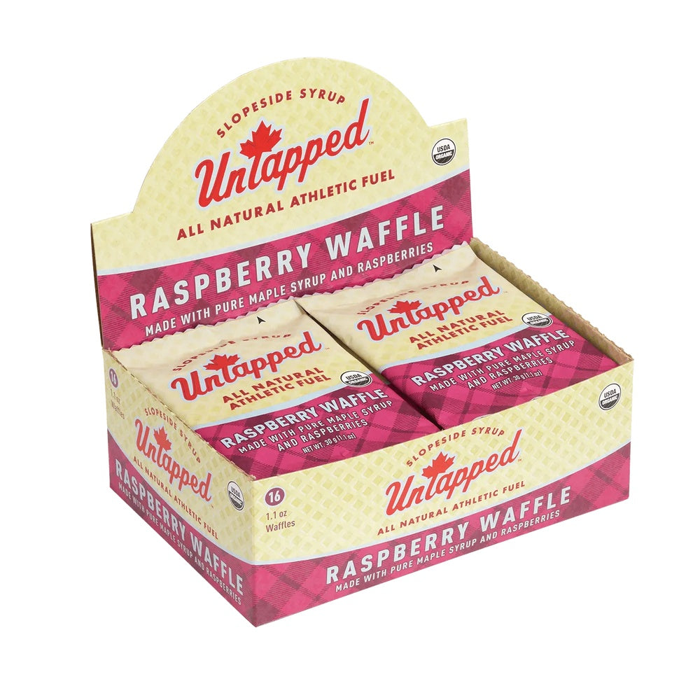 UnTapped Organic Waffle - Raspberry, Box of 16