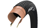 Goodyear Peak SL Race tubeless bicycle tire with cross-section showing internal copper wire construction