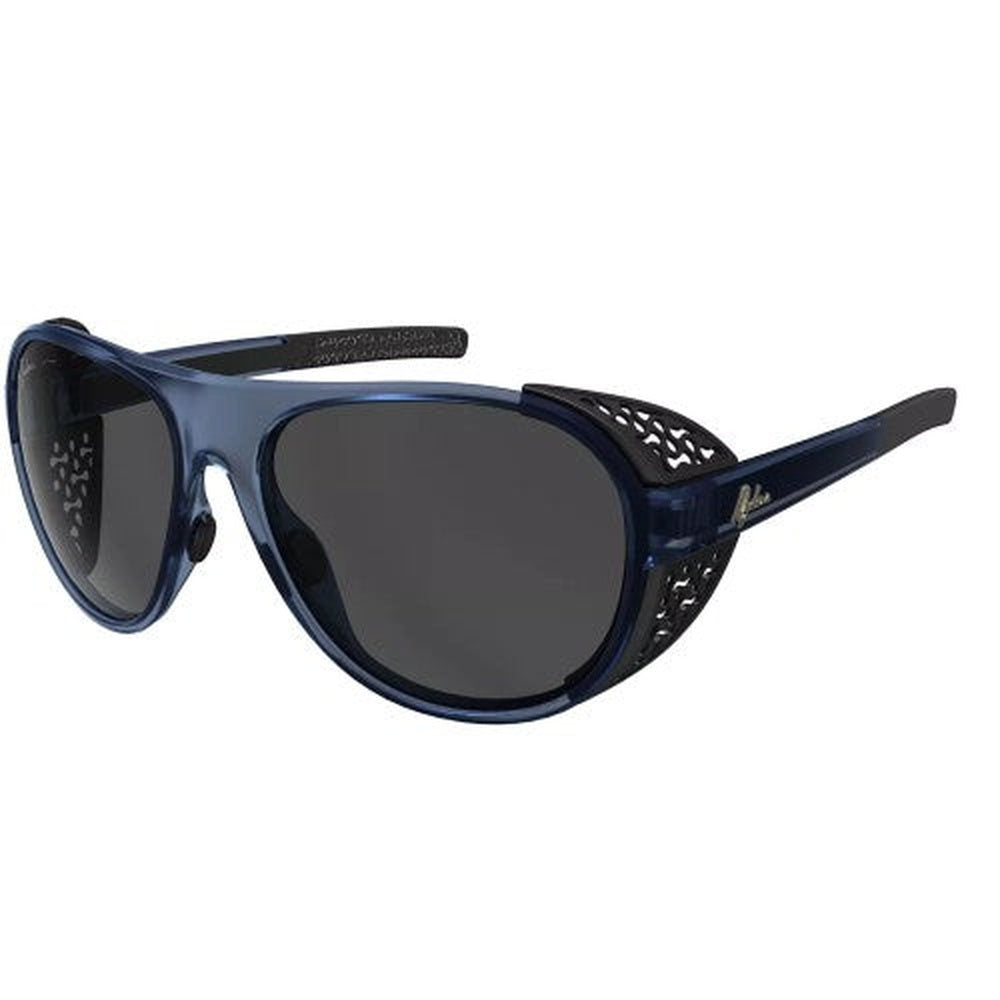 Ryders Eyewear Hazel sunglasses in blue translucent frame with perforated side shields