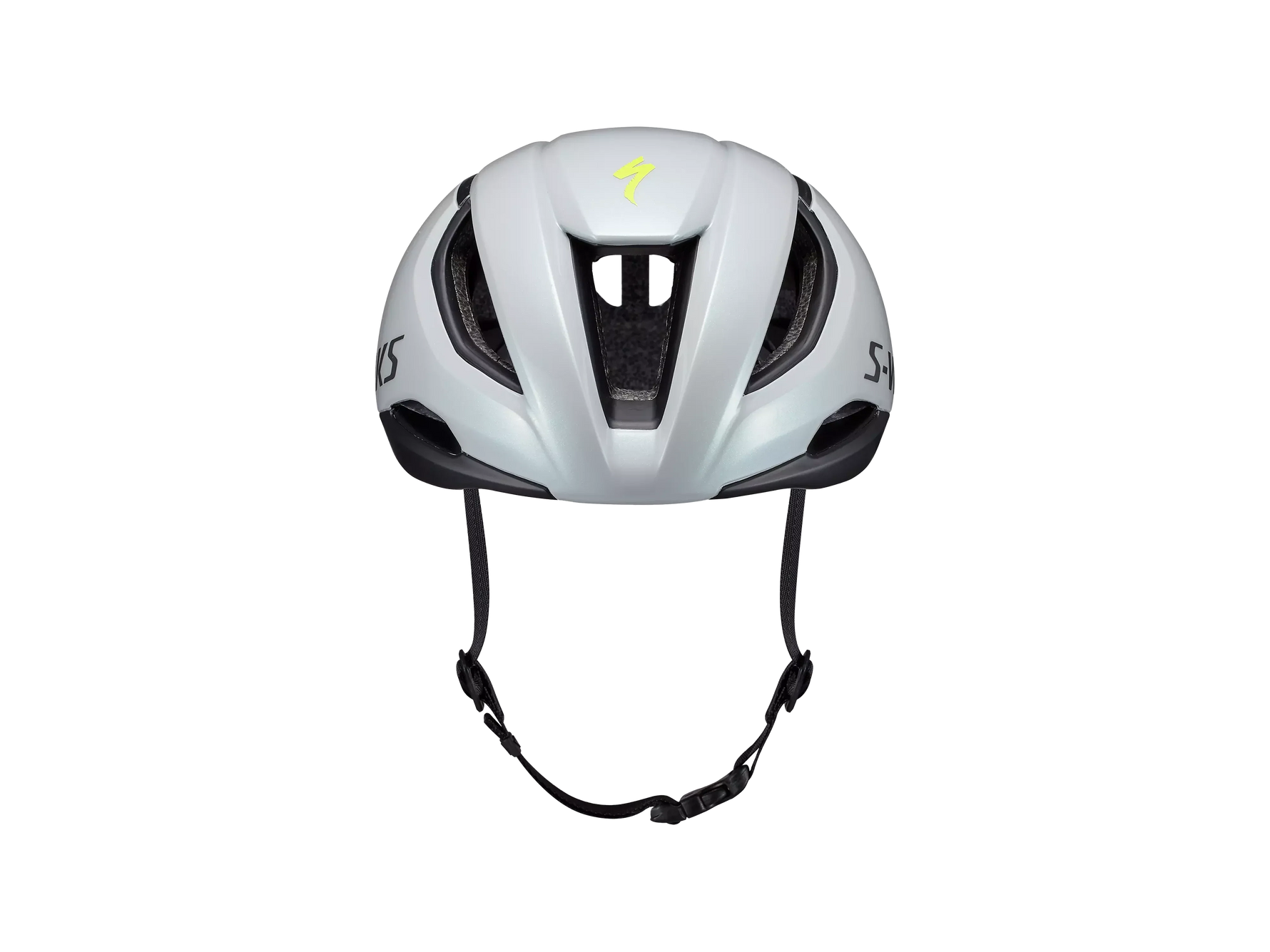 Specialized S-Works Evade 3 cycling helmet in white and black colorway