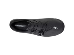 Specialized S-Works black cycling shoe with dual BOA dials and clean studio background
