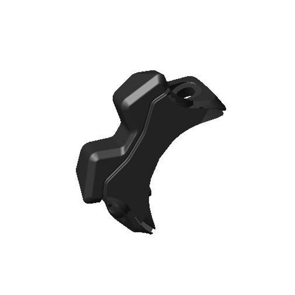 Black Specialized Epic HT mountain bike bump stop component on white background