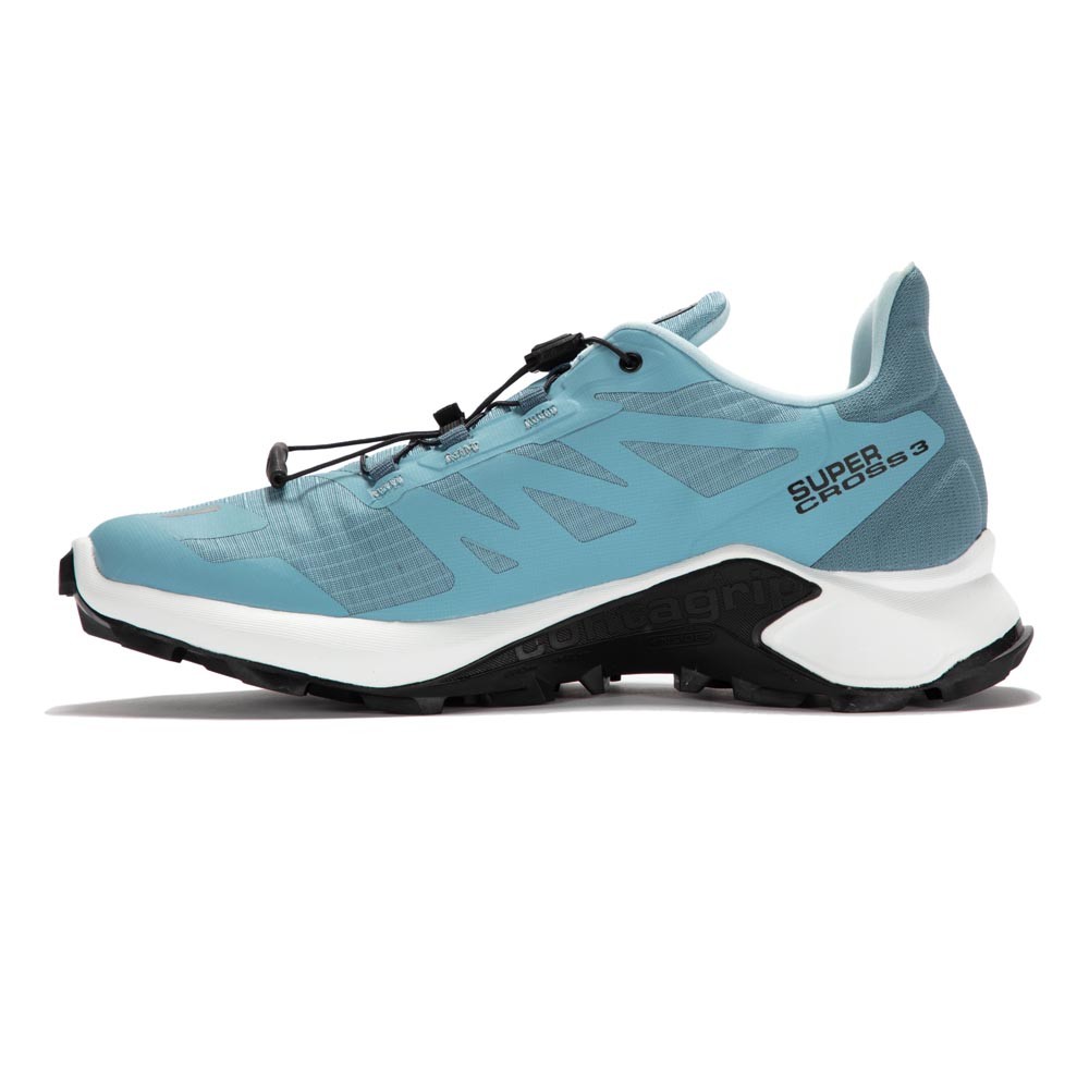 Salomon Supercross 3 women's trail running shoe in delphinium blue colorway