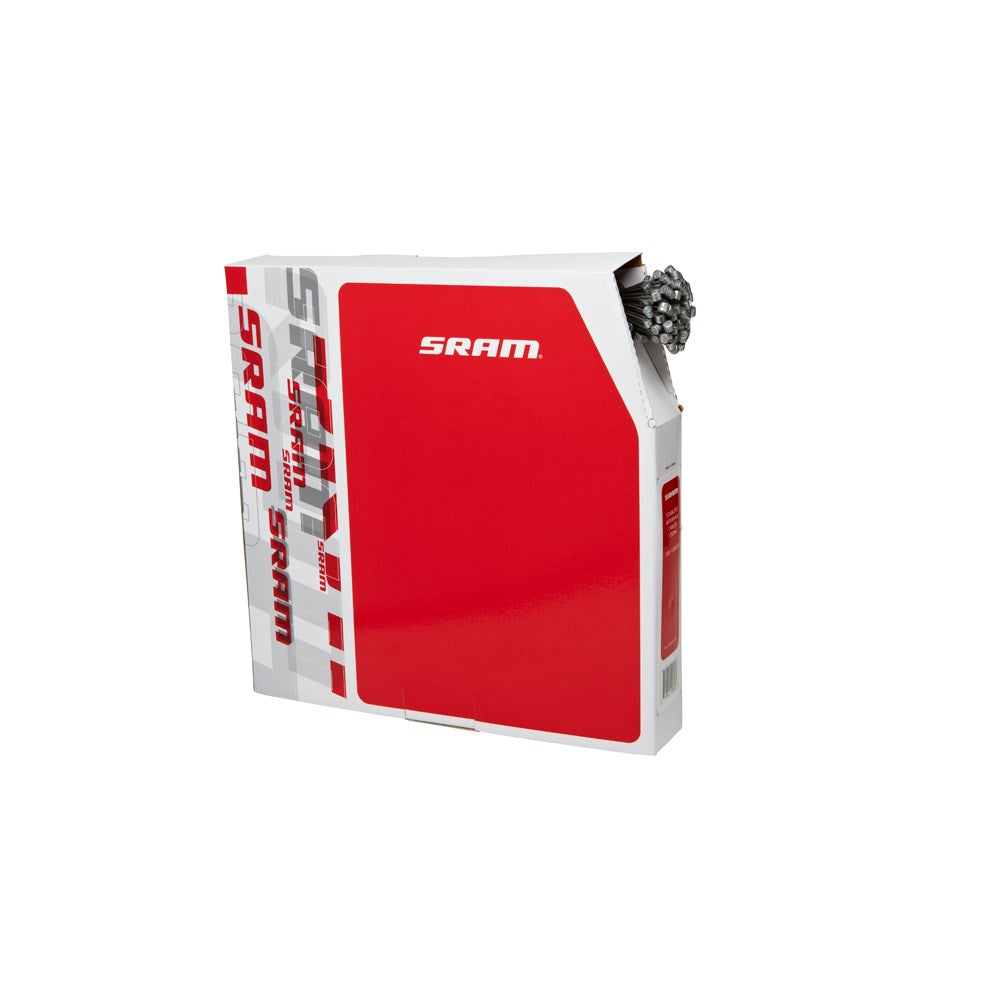 SRAM stainless road brake cables in red and white retail packaging box