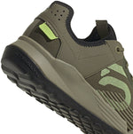 Five Ten Trailcross LT men's trail running shoe in olive green with lime accents