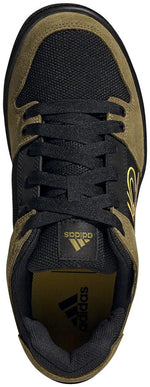 Five Ten Freerider MTB shoe in black and olive green colorway from above