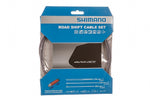 Shimano Dura-Ace road shift cable set in polymer coated gray packaging