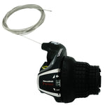Shimano RevoShift 7-speed grip shifter with cable in black