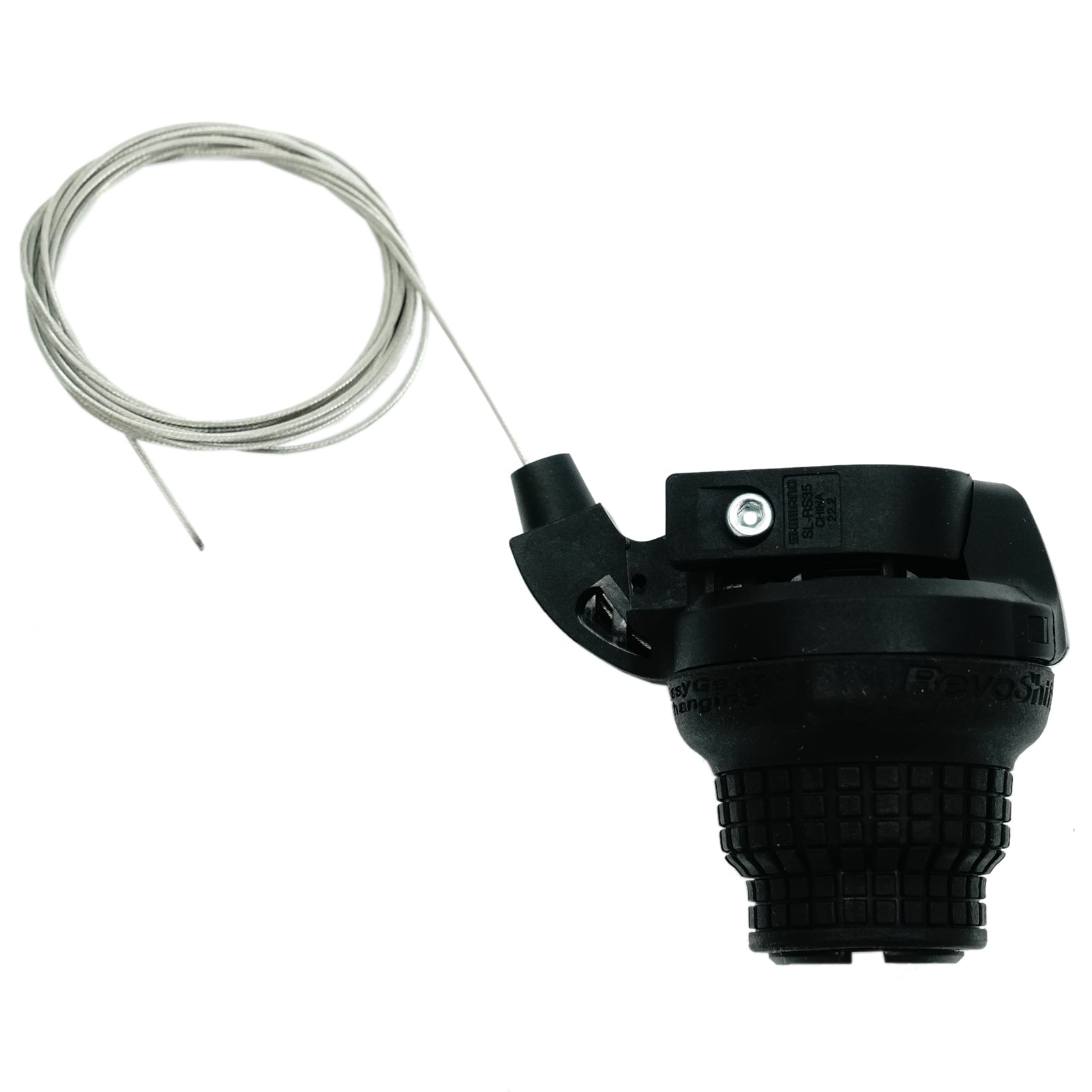 Shimano SLRS35 7-speed right/front cable shifter in black with steel cable