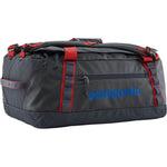 Patagonia Black Hole Duffel 40L in Smolder Blue with red straps and accents