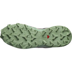 Salomon Speedcross 6 women's trail running shoe sole in sage green