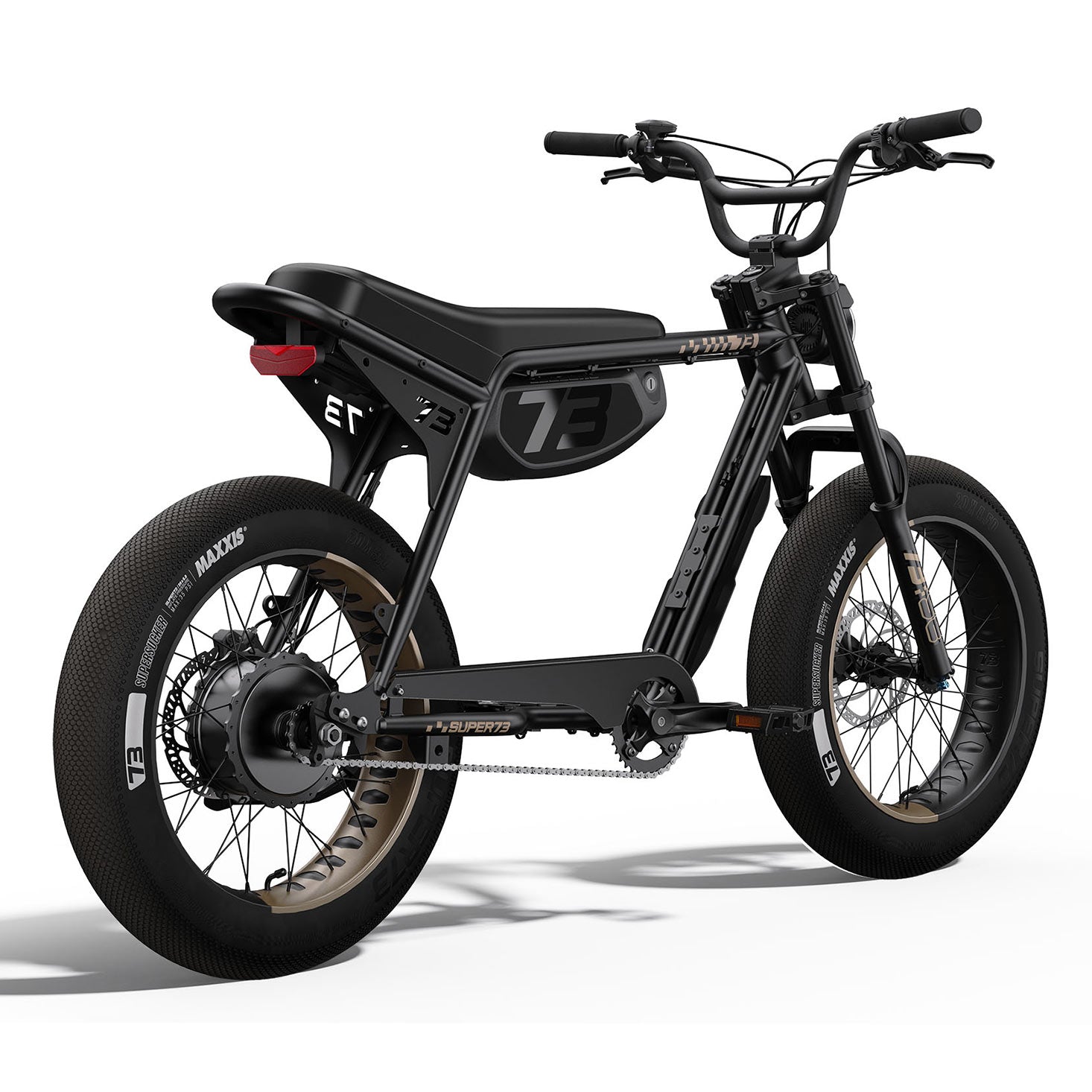 SUPER73-ZX SE Bandit electric bike in black with clean studio background
