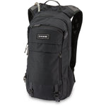 Dakine Syncline 12L black hydration backpack with mesh shoulder straps and clean studio background