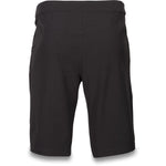 Black Dakine Men's Syncline mountain bike shorts back view on white background