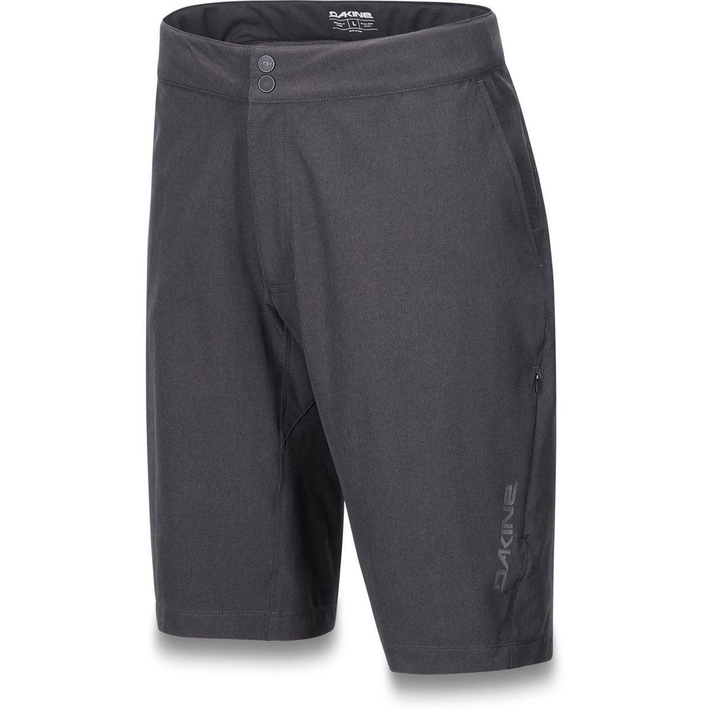 Dakine Men's Syncline dark gray mountain bike shorts with button closure