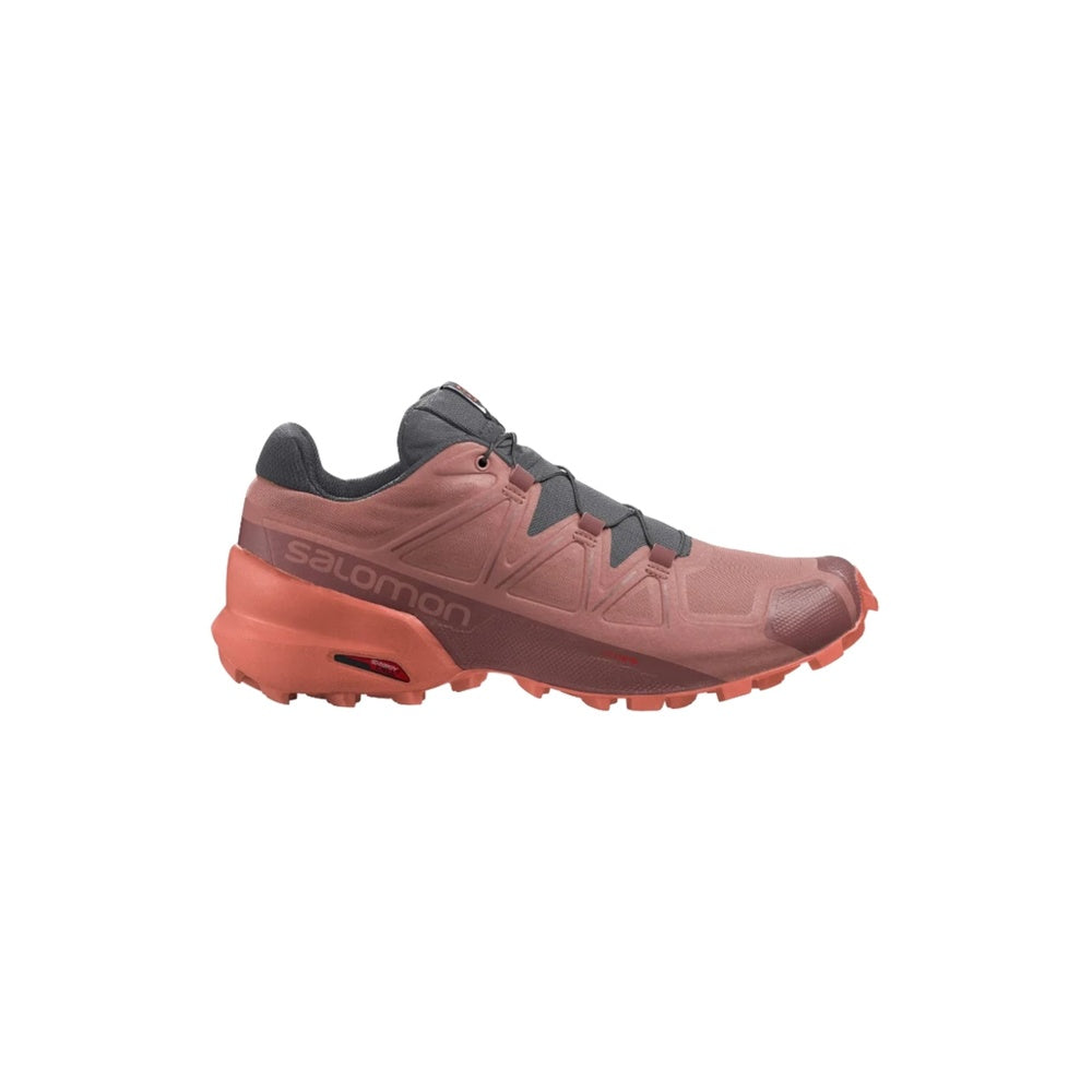 Salomon Speedcross 5 women's trail running shoe in coral pink colorway