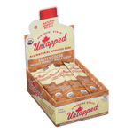 UnTapped Salted Cocoa maple syrup energy gel packets in display box