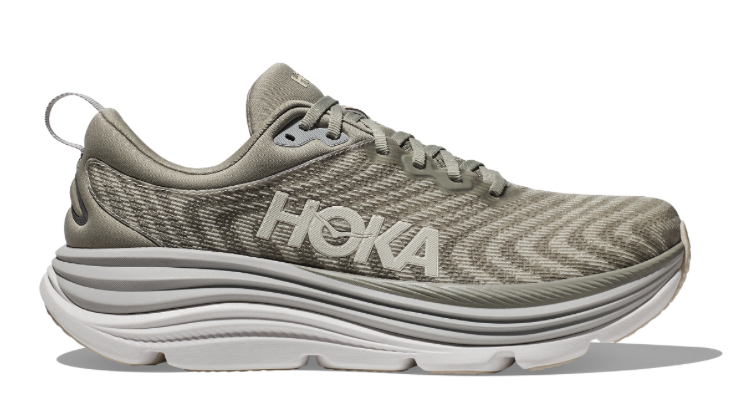 HOKA Gaviota 5 men's running shoe in Shadow Dusk colorway with thick white midsole