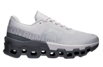 On Cloudmonster 2 running shoe in frost and rock colorway with distinctive cloud sole