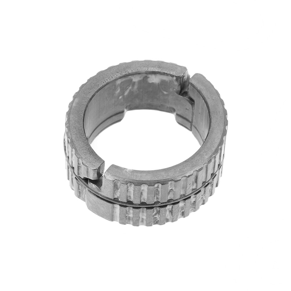 Shimano SG-3C40 brake shoe unit in silver metallic finish on white background