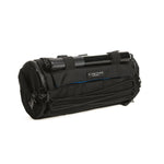 Black ALMSTHRE Signature XL Bar Bag with straps on white background