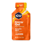 GU Energy Gel Pumpkin Spice flavor limited edition orange packet