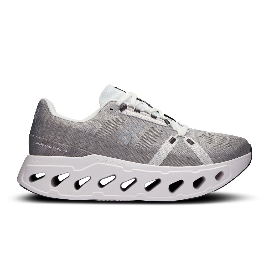 On Cloudeclipse men's running shoe in alloy gray and white colorway