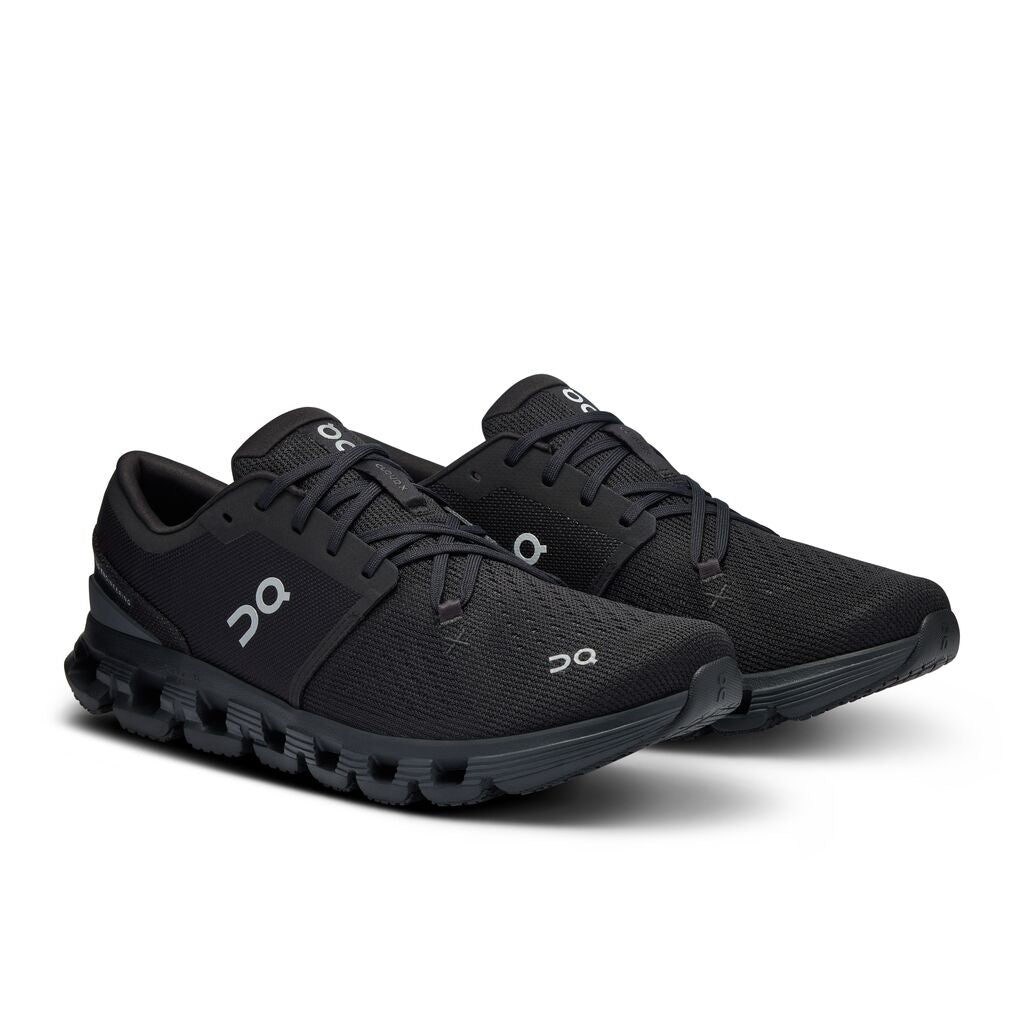 On Cloud X 4 men's running shoes in black eclipse colorway