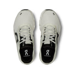 On Cloudmonster 2 running shoes in light grey and black colorway