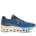On Cloudmonster 2 men's running shoe in blue gradient colorway with signature cloud sole