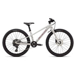 Specialized Riprock 24 kids mountain bike in light gray with purple accents