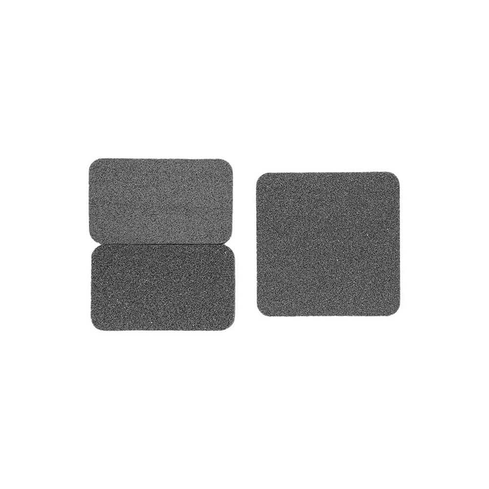 Three dark gray foam pads for Specialized Turbo SL battery stabilization kit