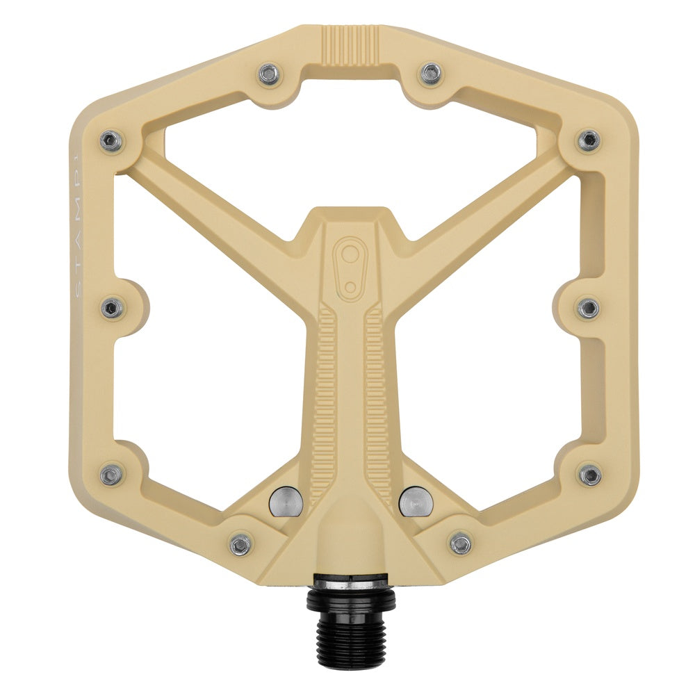 Crankbrothers Stamp 1 Gen 2 Large Composite Flat Pedal in sand color