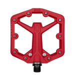 Red Crank Brothers Stamp 1 Small bike pedal with professional studio lighting