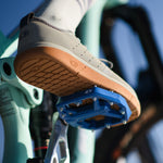 Crank Brothers Stamp 1 Large blue mountain bike pedal with textured platform