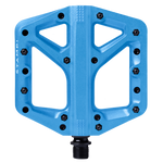 Crank Brothers Stamp 1 Large mountain bike pedal in blue with grip pins
