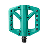 Crank Brothers Stamp 1 Small turquoise bike pedal with black pins