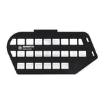 Black SUPER73 In-Frame MOLLE Panel with multiple rectangular mounting slots