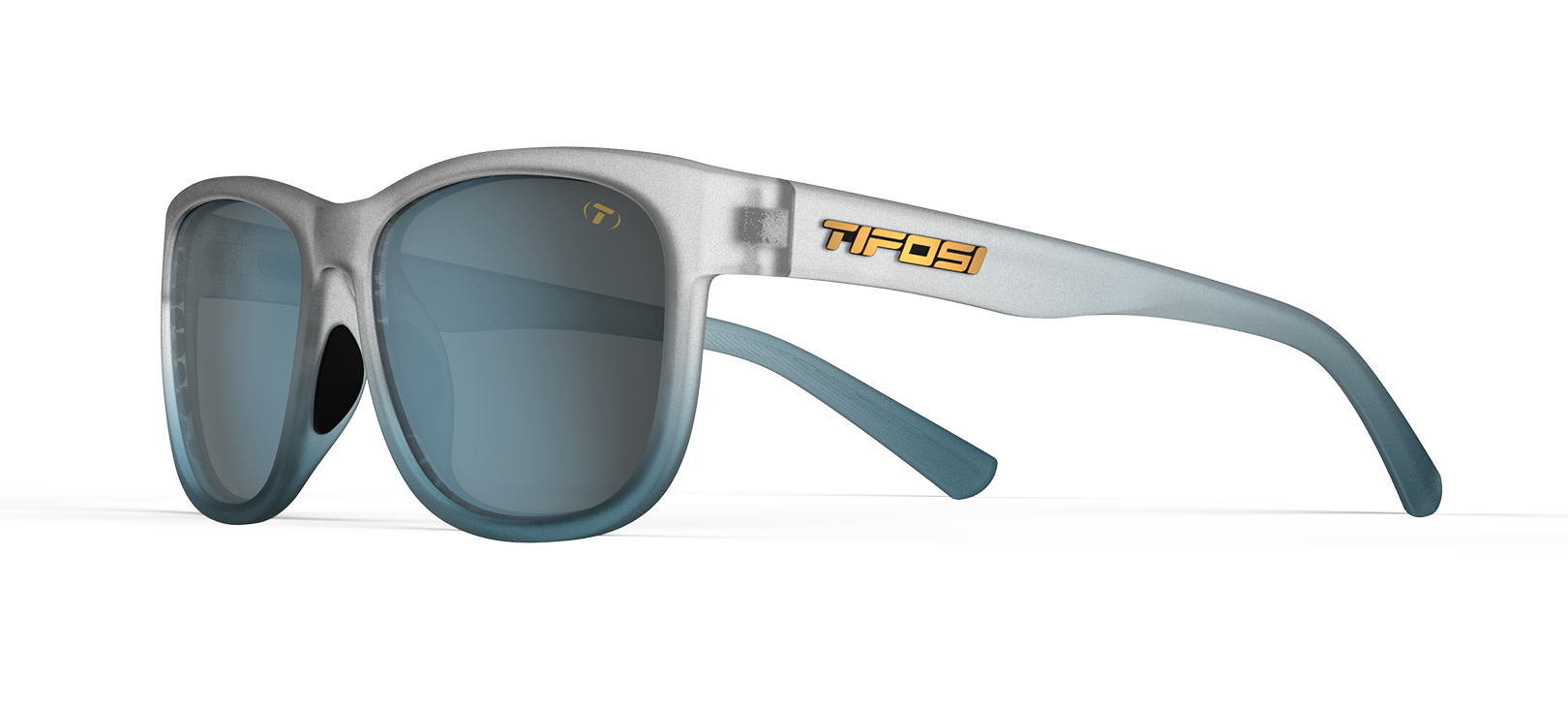 Tifosi Swank XL sunglasses in frost blue with gradient lenses