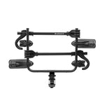 Kuat Transfer V2 2-inch 2-bike hitch rack in matte black, top-down view
