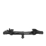 Kuat Transfer V2 2-inch 2-bike hitch rack in black, top-down studio view