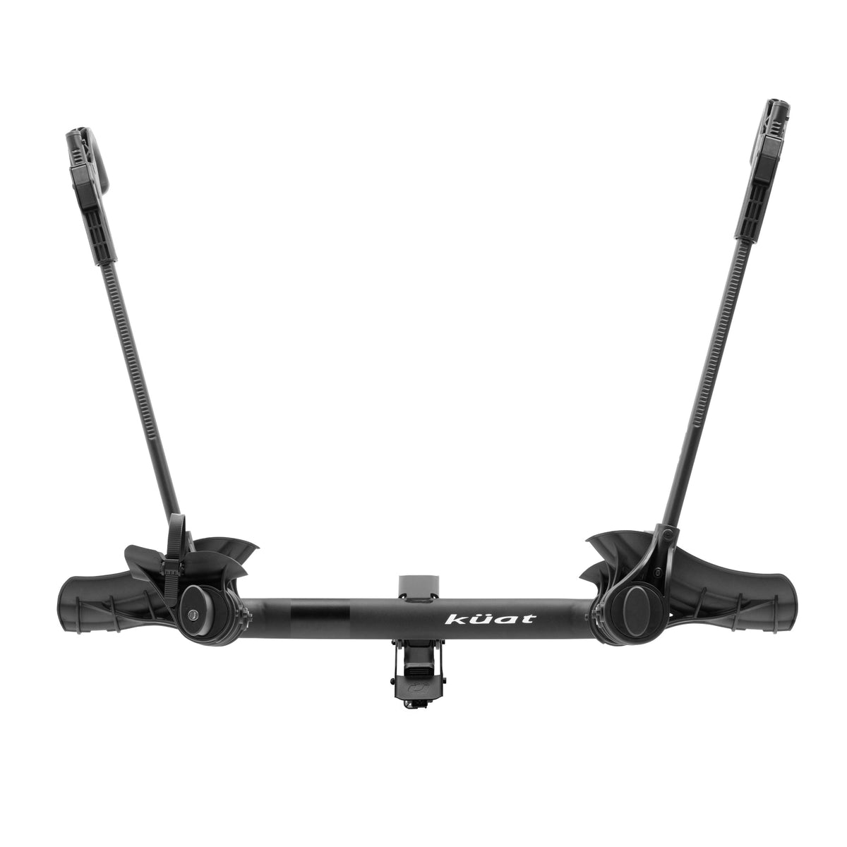 Kuat Transfer V2 2-inch 2-bike hitch car rack in matte black, front view