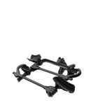 Kuat Transfer V2 2-inch 2-bike hitch rack in matte black, folded compact view