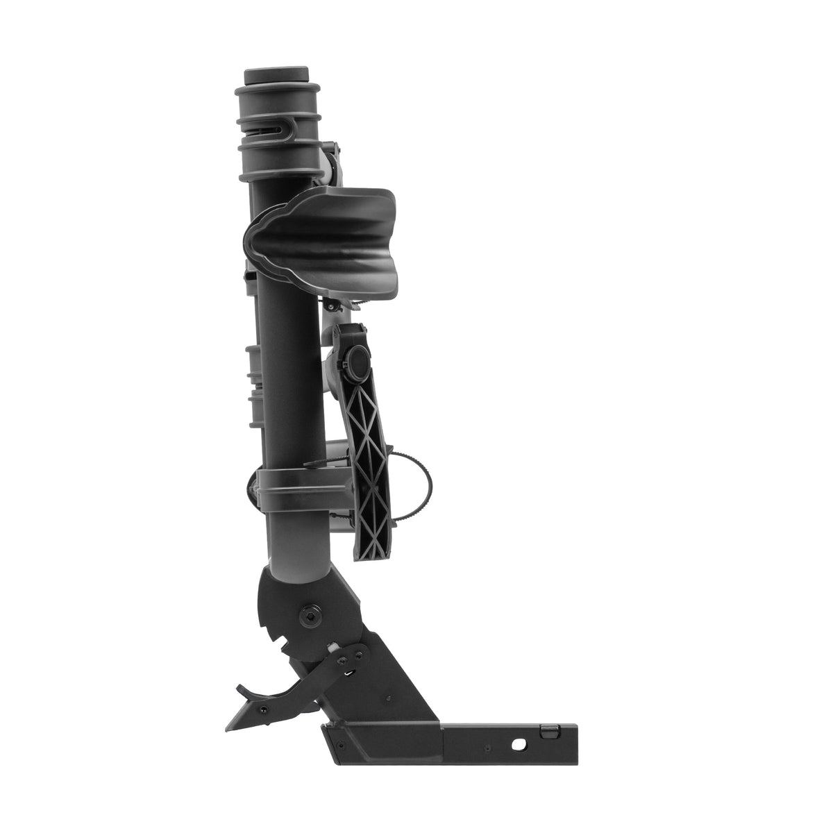 Kuat Transfer V2 2-inch 2-bike hitch car rack in matte black, side profile view