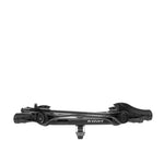 Kuat Transfer V2 2-inch 2-bike hitch rack in black, folded profile view