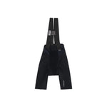 TheOneOff Xenon Bib Short in Future Black shown from rear flat lay view