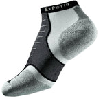 Experia Light Cushion Low-Cut running sock in black and gray on white background