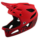 Troy Lee Designs Stage MIPS Helmet in Signature Red with full face protection