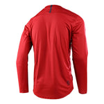 Troy Lee Designs Flowline long sleeve mountain bike jersey in red