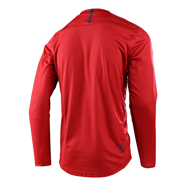 Troy Lee Designs Flowline long sleeve mountain bike jersey in red